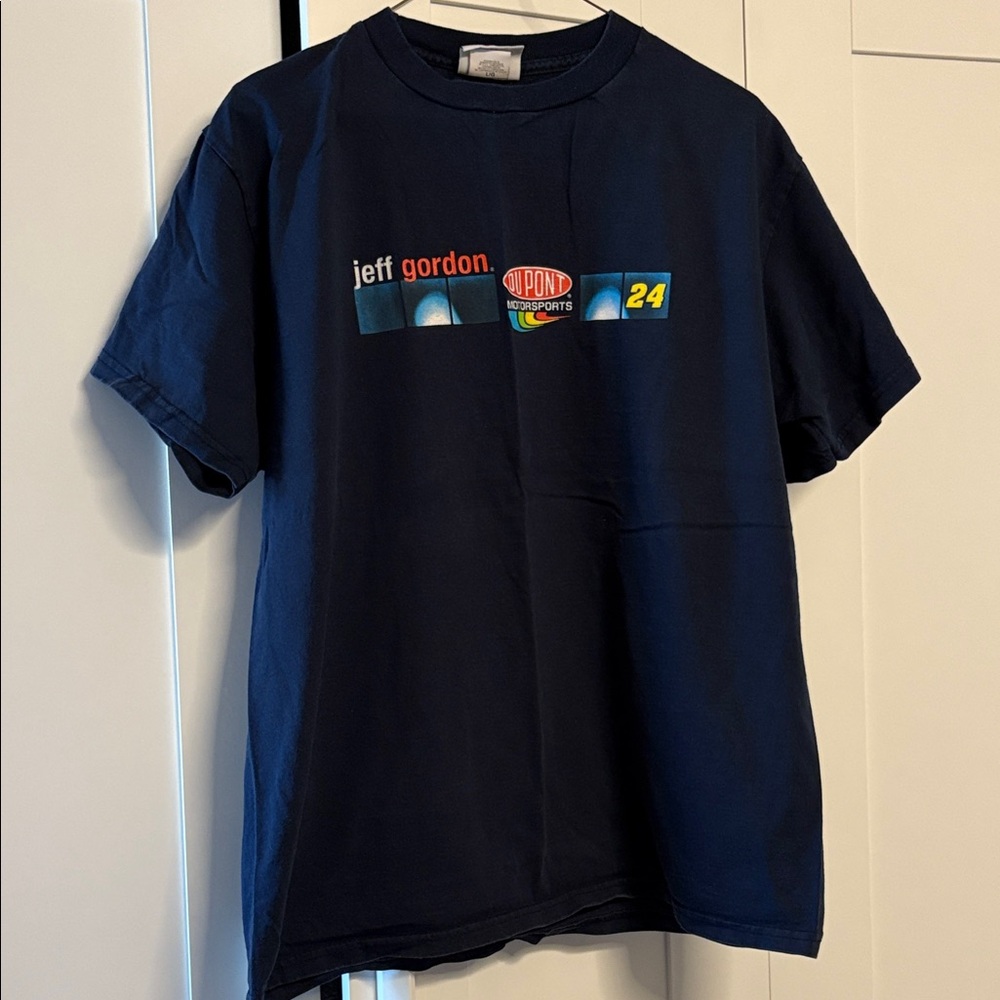 Jeff Gordon Navy Blue Graphic Tee